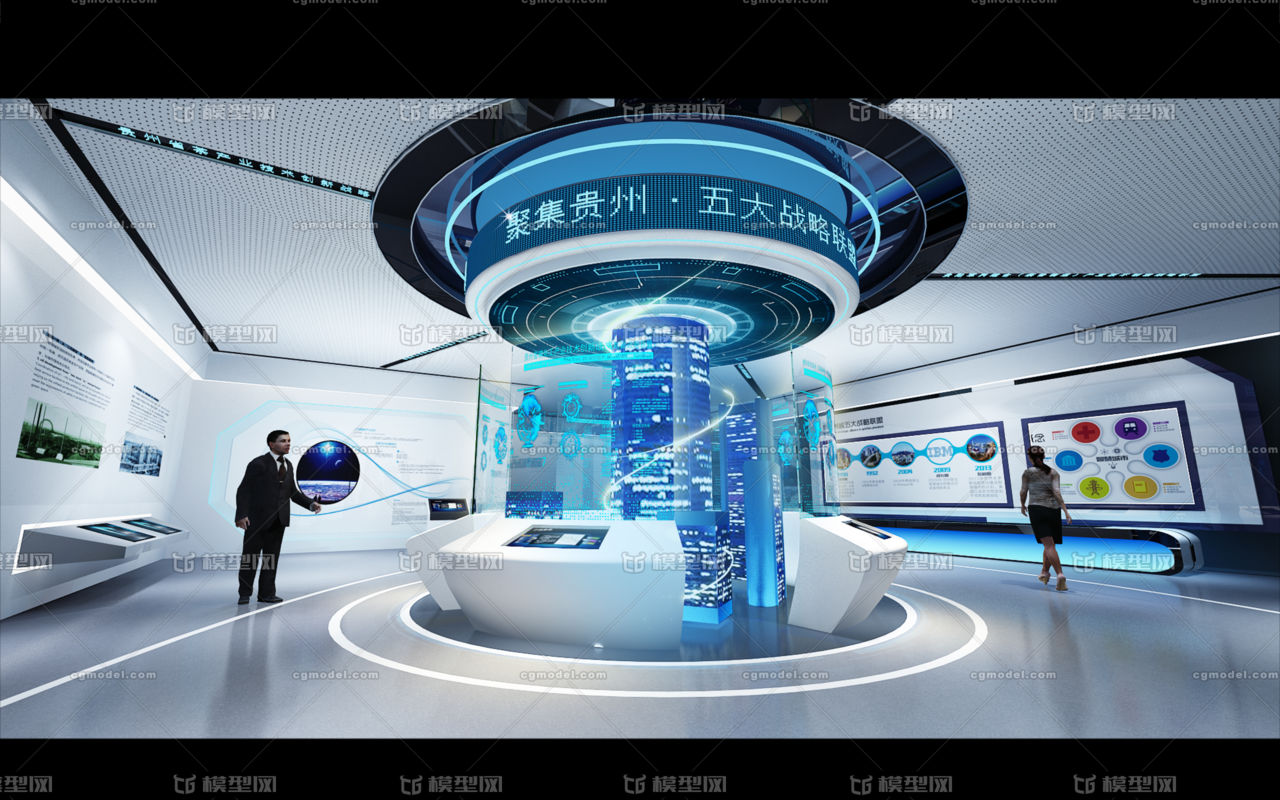 数字科技馆 城市规划馆模型-城市规划展厅模型库-3ds Max(.max)模型下载-cg模型网