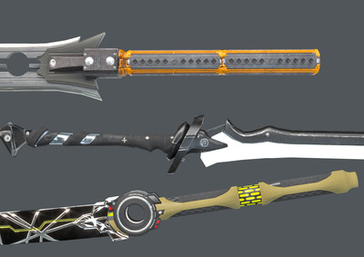 pbr 科幻武器 次世代 冷兵器 简模 刀剑 现代兵器 未来武器 高质量