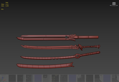 pbr 科幻武器 次世代 冷兵器 简模 刀剑 现代兵器 未来武器 高质量