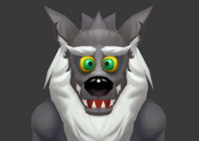 卡通大灰狼q版大灰狼