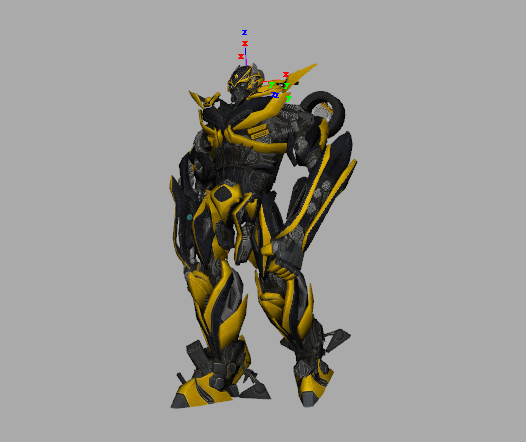次世代变形金刚大黄蜂带骨骼绑定