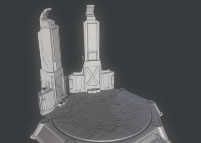 次世代 科幻传送台 科幻站台 宇宙传送门_i am iron man作品_场景场景