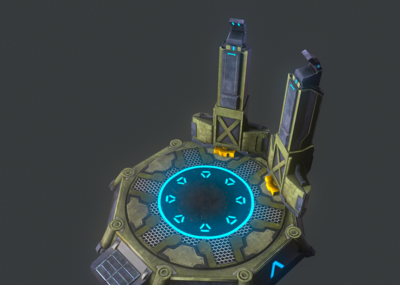 次世代 科幻传送台 科幻站台 宇宙传送门 外太空传送点 未来科技 出生