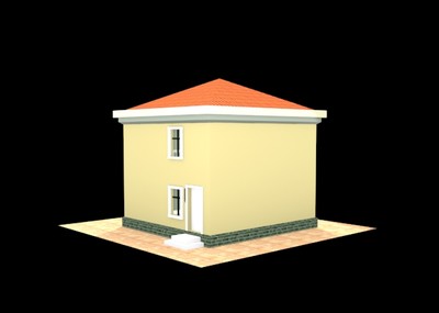 别墅 房子 室外 楼 住宅 3dmax obj fbx 3ds