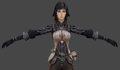 写实风格女人,女弩射手,女杀手,女刺客,黑色短发女人