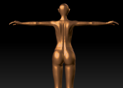 zbrush女性人体白模果体
