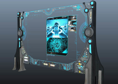 次世代科幻屏幕,电子屏,未来黑板,白板战术板,显示屏,演示屏幕.