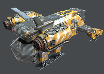 pbr高质量 科幻运输飞船 运输机 宇宙飞船 科幻飞船 scifi 未来 太空