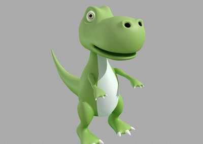 卡通 霸王龙 暴龙 恐龙 恐龙宝宝 乖巧 俏皮 可爱 小霸王龙