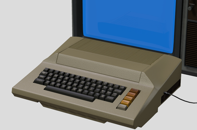 复古电脑 8bit电脑 8-bit 计算机发展史复古黑白旧式古董电视机像素风