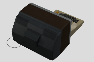 复古电脑 8bit电脑 8-bit 计算机发展史复古黑白旧式古董电视机像素风