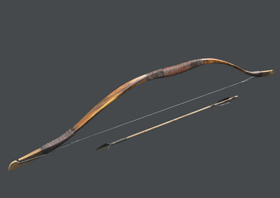 写实 古代弓箭 木工 皮弓 蒙古弓 匈奴弓 弓骑兵 冷兵器  远程武器