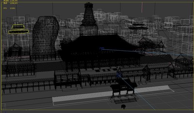 寺庙五台山古寺 寺院模型-古代场景模型库-3ds Max(.max)模型下载-cg模型网