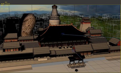 寺庙五台山古寺 寺院模型-古代场景模型库-3ds Max(.max)模型下载-cg模型网