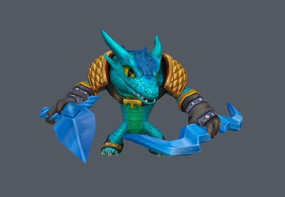 动画 卡通q版鳄鱼射手 寒冰射手 动物猎手  crocodile shooter