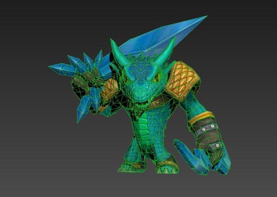 动画 卡通q版鳄鱼射手 寒冰射手 动物猎手  crocodile shooter