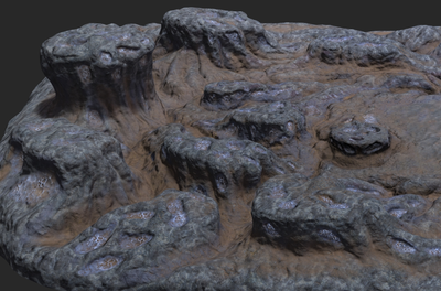 外星地貌 海底地形礁石海底场景_ancher作品_场景自然场景_cg模型网