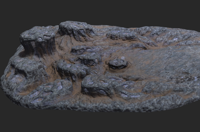 外星地貌 海底地形礁石海底场景_ancher作品_场景自然场景_cg模型网