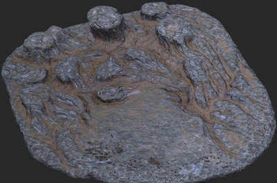 外星地貌 海底地形礁石海底场景_ancher作品_场景自然场景_cg模型网