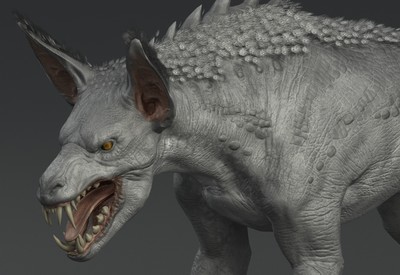 写实 史前山洞狼  远古恶狼  次世代**  cave wolf