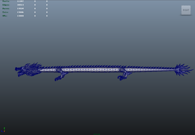 中国龙青龙骨骼绑定