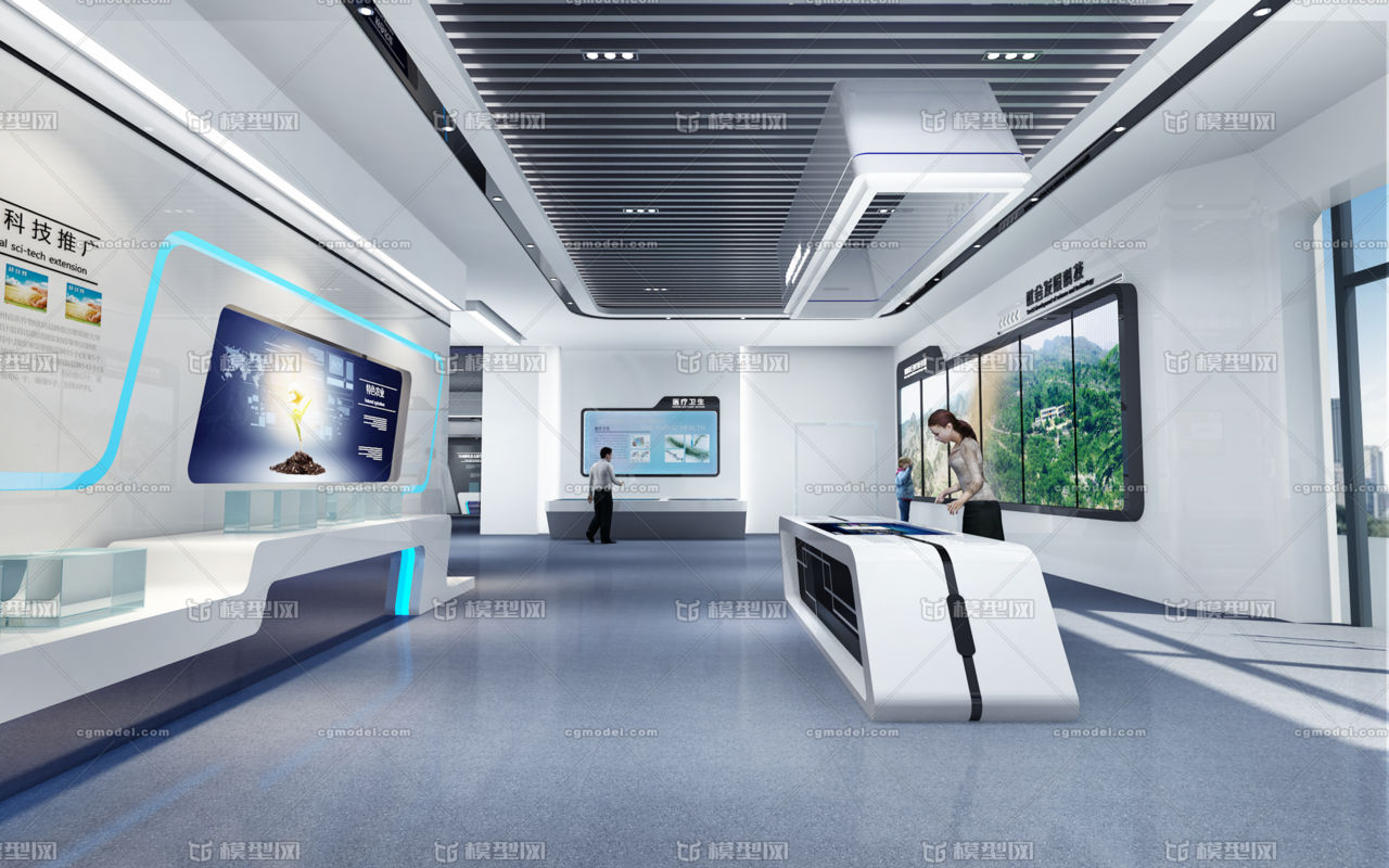 数字科技馆 城市规划馆模型-城市规划展厅模型库-3ds Max(.max)模型下载-cg模型网