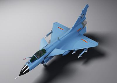 歼-10战斗机_em2018作品_飞机/航空器军用飞机_cg模型网