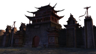 城墙 古代城池模型-古代场景模型库-Maya(.ma/.mb)模型下载-cg模型网
