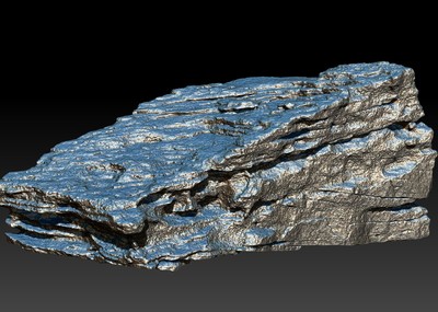 zb雕刻岩石,精品写实石头_wm721110作品_石头植物石头_cg模型网