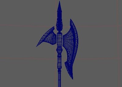 武器,战斧_蓝色清醒纪作品_武器冷兵器_cg模型网