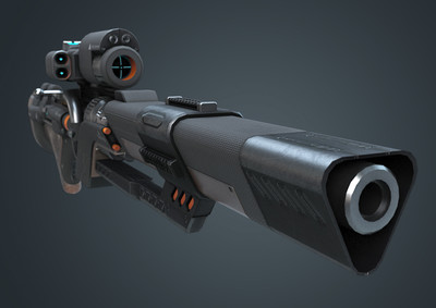 pbr高质量 科幻枪械 科幻步枪 scifi 硬科幻 未来武器 自动 突击步枪