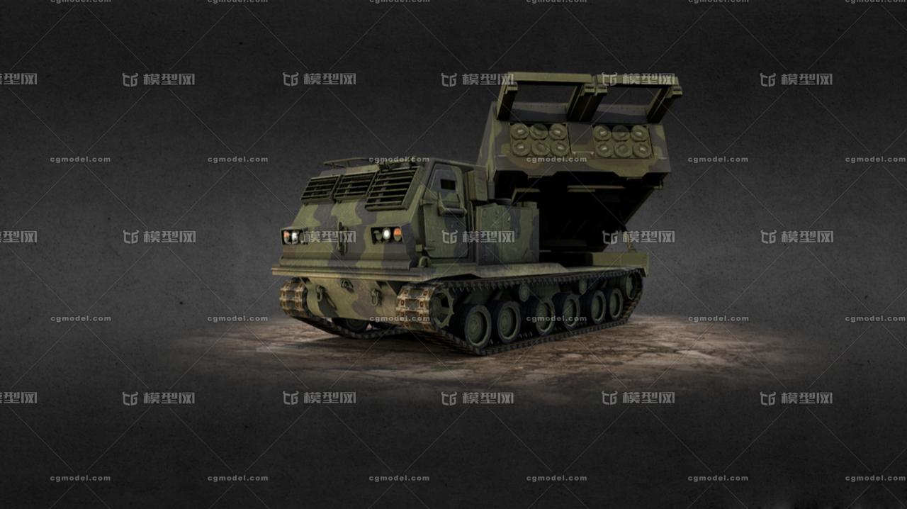 美军m270多管火箭弹模型