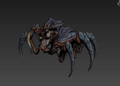 高品质 pbr 蜘蛛 boss 模型 u3d/ue4