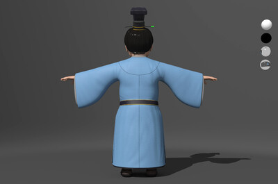 卡通人物 卡通男人 唐朝人物 公子哥 贵族 卡通官员 文官 古代路人