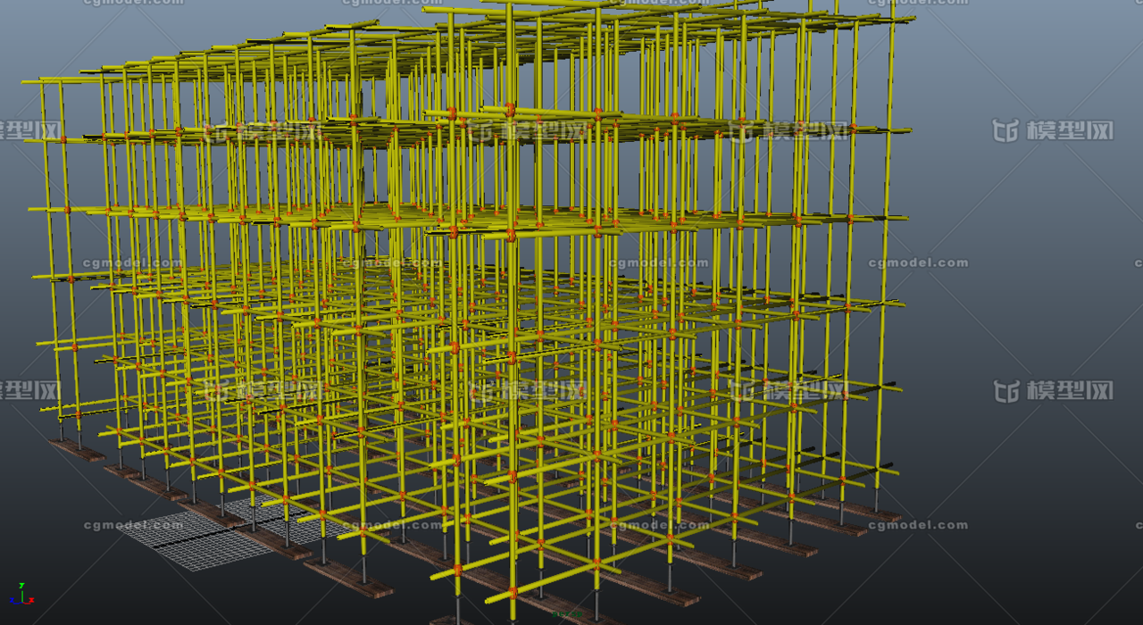 腳手架 配件官方提示:1,如該資源發佈者無特別說明,模型結構