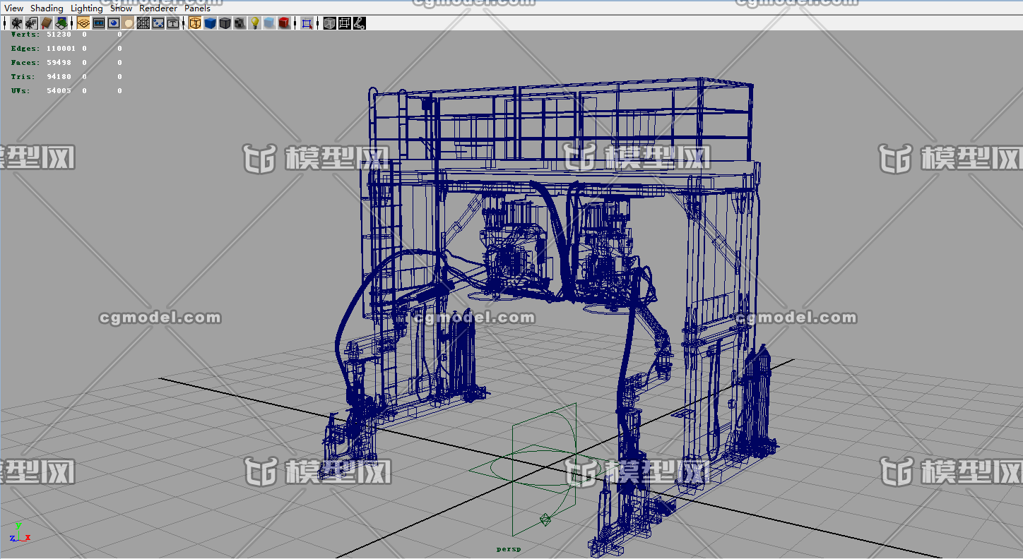 Maya模型工业设备机械三维模拟工厂电子机器机床流水线 Cg模型网 Cgmodel 三维设计 师交流互动平台 专注多品类3d模型下载 原创作品分享 软件学习