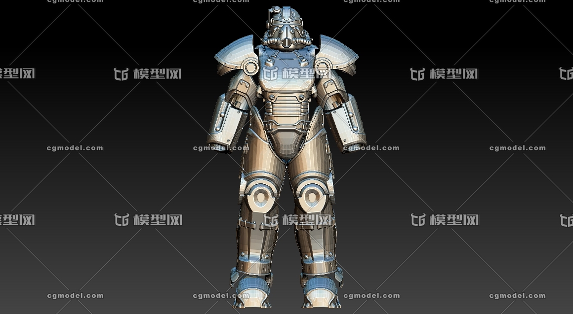 辐射4 t51动力装甲 兵人配件 可穿戴 3d打印stl