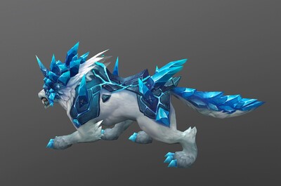动画  冰原狼   水晶雪狼 次世代 direwolf   坐骑