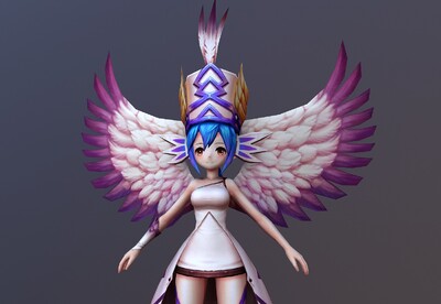 卡通 二次元 圣女天使   angel    天使女孩