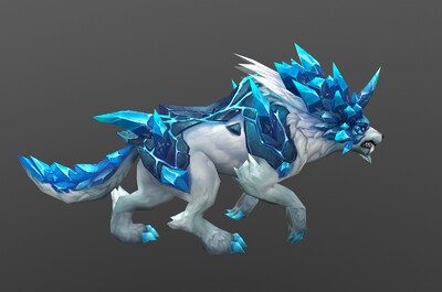 动画  冰原狼   水晶雪狼 次世代 direwolf   坐骑
