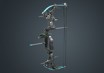 pbr高质量 科幻复合弓 现代冷兵器 次世代 scifi 科幻 未来武器 fps