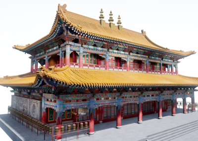 中国古建筑寺庙还原