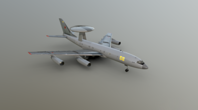 俄罗斯图-156电子战略轰炸机模型_如筏喻者作品_飞机/航空器军用飞机