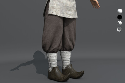 写实阿拉伯商人 古代人物 穿羊皮靴的波斯人 丝绸之路客商 埃及大叔