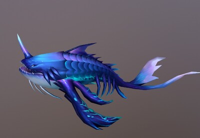 手绘 噬空玄鲲  鲸鱼怪 海兽  鲲鱼  海怪