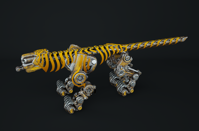 机械狗 蒸汽朋克狗 改造狗 酷炫狗 改造武器狗 科幻狗