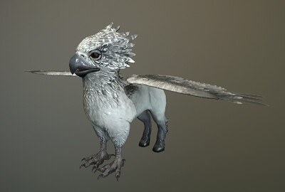 奇幻生物 鹰马兽 幼崽 hippogr_1206736147作品_动物神话类_cg模型网