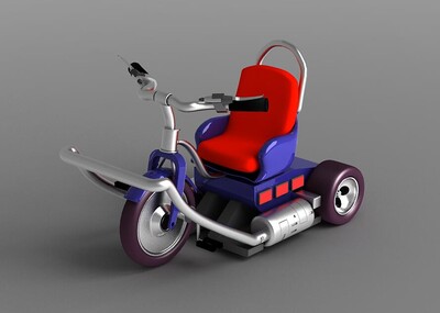 玩具三轮车 玩具车 脚踏车 小孩玩具 玩具卡丁车 娱乐设备 卡丁车模型