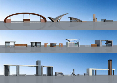 大门  入口   小区大门   现代大门   门卫   电动门