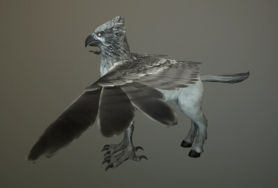 鹰马兽-比克巴克 奇幻动物 次世代_1206736147作品_动物飞禽_cg模型网